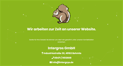 Desktop Screenshot of intergros.de