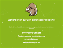 Tablet Screenshot of intergros.de